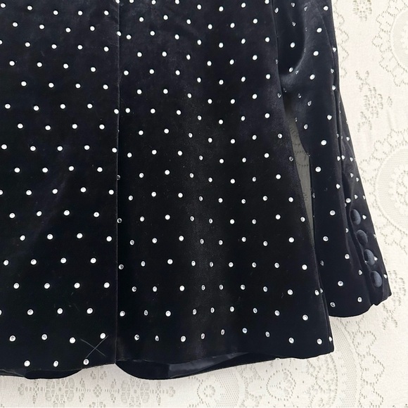 Self Portrait Velvet Diamante Jacket Black - Picture 10 of 15